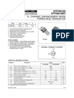 STP3N100 STP3N100FI: N - Channel Enhancement Mode Power Mos Transistor