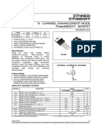 Stp4Nb50 Stp4Nb50Fp: N - Channel Enhancement Mode Powermesh Mosfet