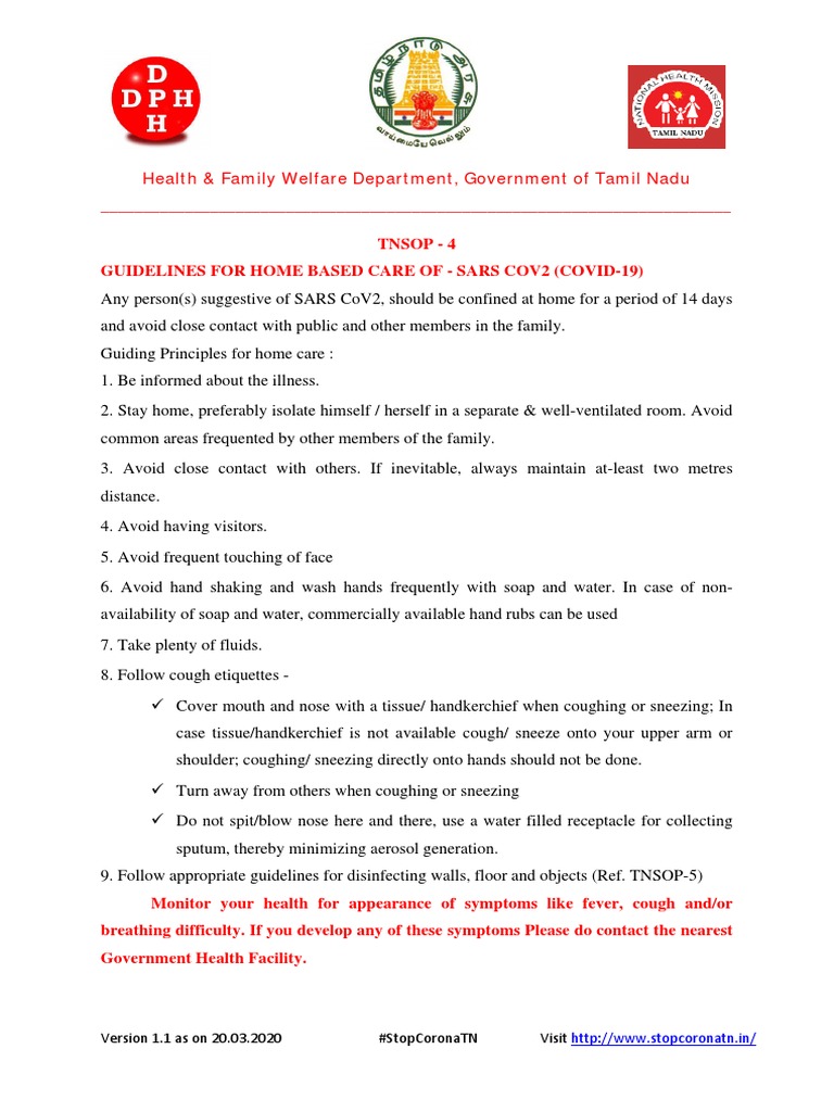 Home Care Guidelines for COVID-19 | PDF | Self-Improvement | Wellness