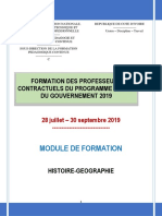 Modules Formation Contractuels 2019 - Hist Geo PDF