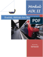 Modul AIK II Ibadah Akhlak Dan Muamalah