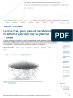 La Fructosa, Peor para El Metabolismo