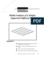 Modal Analysis of A Simply-Supported Stiffened Plate: Workshop