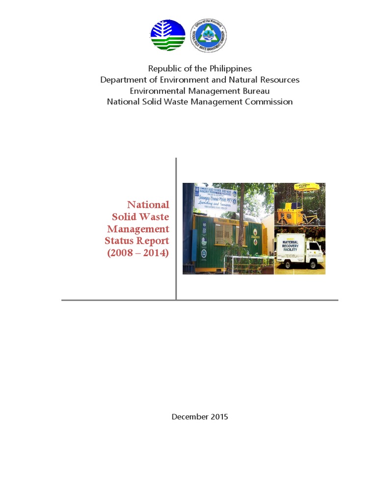 National Solid Waste Management Report 2015 | PDF | Municipal Solid ...