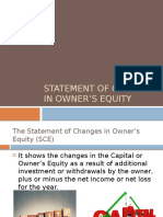 Statement of Changes in Owners Equity