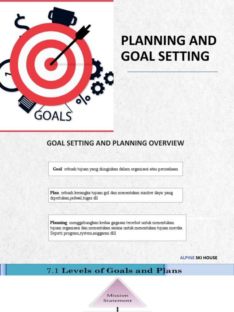 Planning and Goal Setting Overview | PDF | Goal Setting | Goal