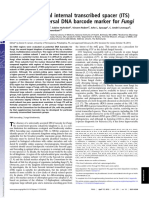 Nuclear Ribosomal Internal Transcribed Spacer ITS Region As A Universal DNA Barcode Fungi