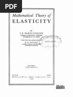 洋書 Mathematical Theory of Elasticity Second 1956 Second Edition Mathematical Theory of Elasticity I.S.