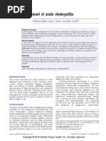 Management of Acute Cholecystitis: Review