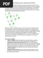 Introduction of Mobile Ad Hoc Network (MANET)