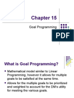 Goal Programming