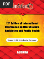 12 Edition of International Conference On Microbiology, Antibiotics and Public Health