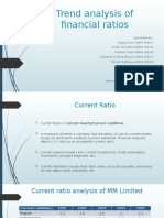 Trend Analysis of Financial Ratios