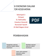 Evaluasi Ekonomi Dalam Sektor Kesehatan