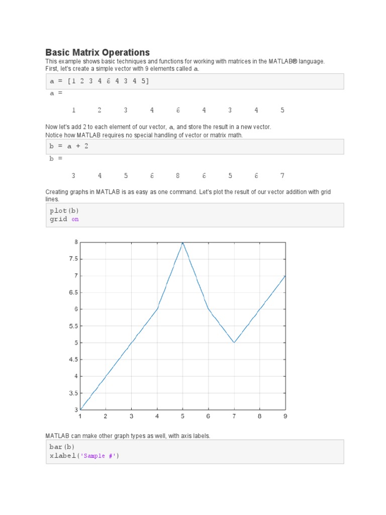 2 Matlab | PDF | Matlab | Matrix (Mathematics)
