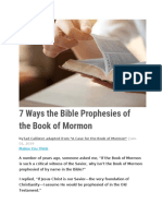 7 Ways The Bible Prophesies of The Book of Mormon