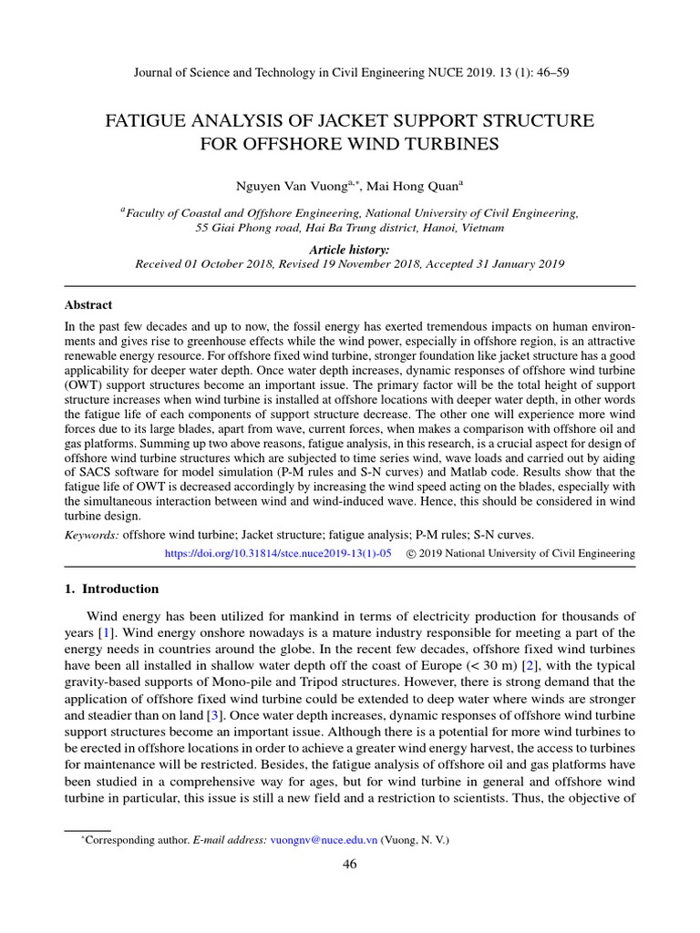 Fatigue Analysis of Offshore Wind Turbine Structures | PDF | Spectral ...