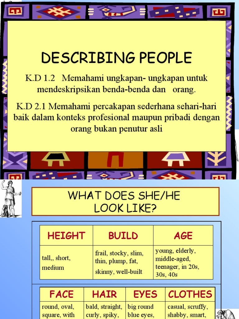 Describing People: A Comprehensive Guide | PDF