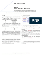 Pressure Vessel Plates, Alloy Steel, Molybdenum: Standard Specification For