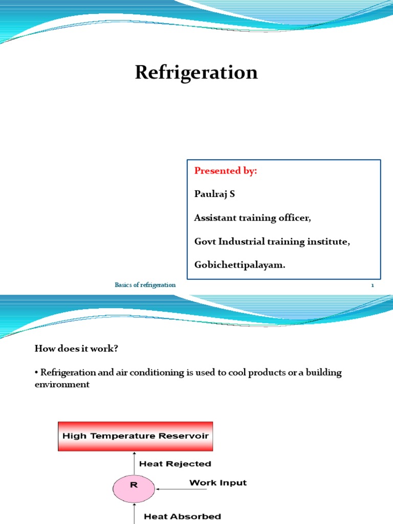 An Introduction to the Basics of Refrigeration Types of Refrigeration