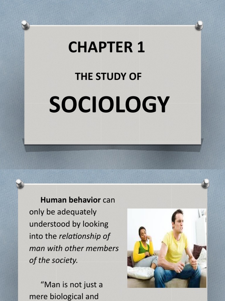 1 1 WHAT IS SOCIOLOGY intelligence overview