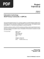 Information Technology - SCSI Primary Commands - 4 (SPC-4)