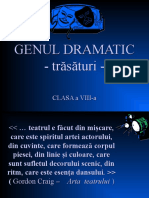 Genul Dramatic - Trăsături