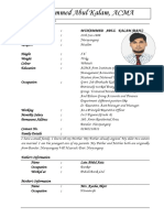 Kalam Matrimonial CV Updated