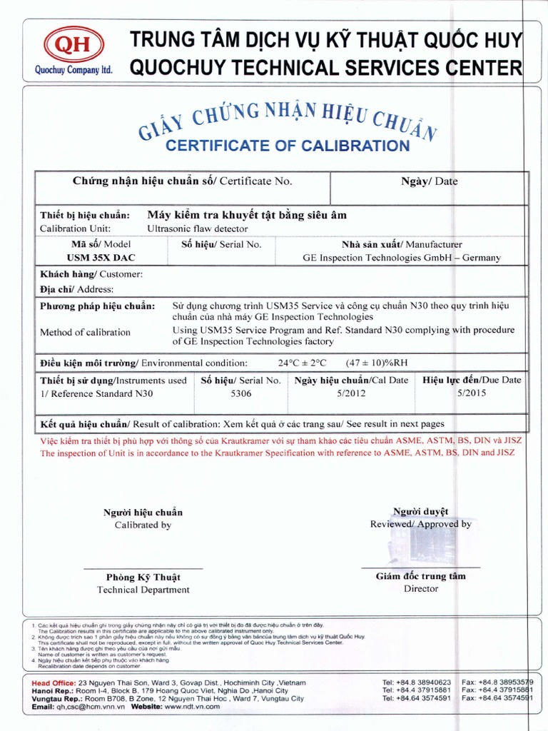 Certificate USM 35 | PDF | Quality | Business Process