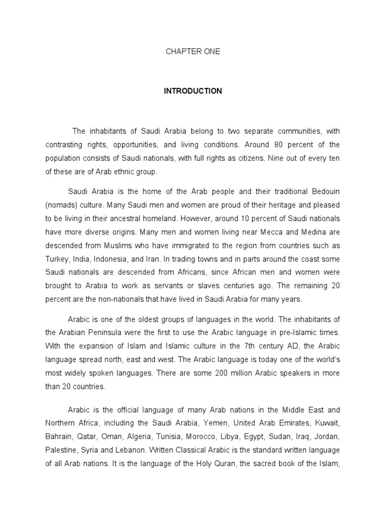 Saudi Arabia: Culture, Language, and Education | PDF | Saudi Arabia | Arabs
