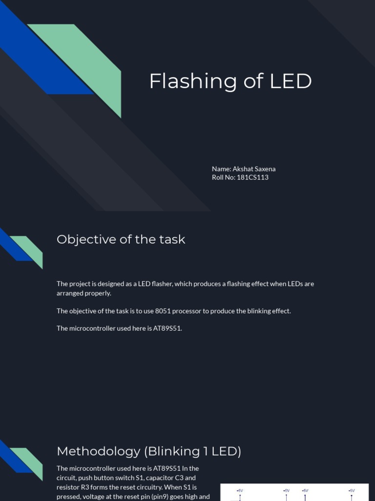 LED Blinking Project with 8051 Microcontroller | PDF | Technology ...