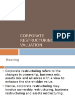 Corporate Restructuring-Valuation