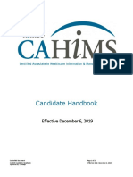 Candidate Handbook: Effective December 6, 2019