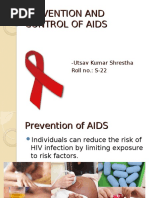 Prevention and Control of Aids