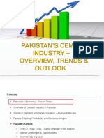 Pakistan's cement industry outlook amid economic growth