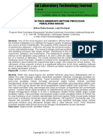 Medical Laboratory Technology Journal: Angka Kuman Pada Beberapa Metode Pencucian Peralatan Makan