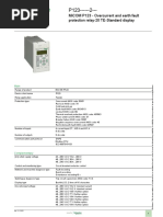 Product Data Sheet: Micom P123 - Overcurrent and Earth Fault Protection Relay-20 Te-Standard Display