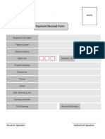 Payment Received Form