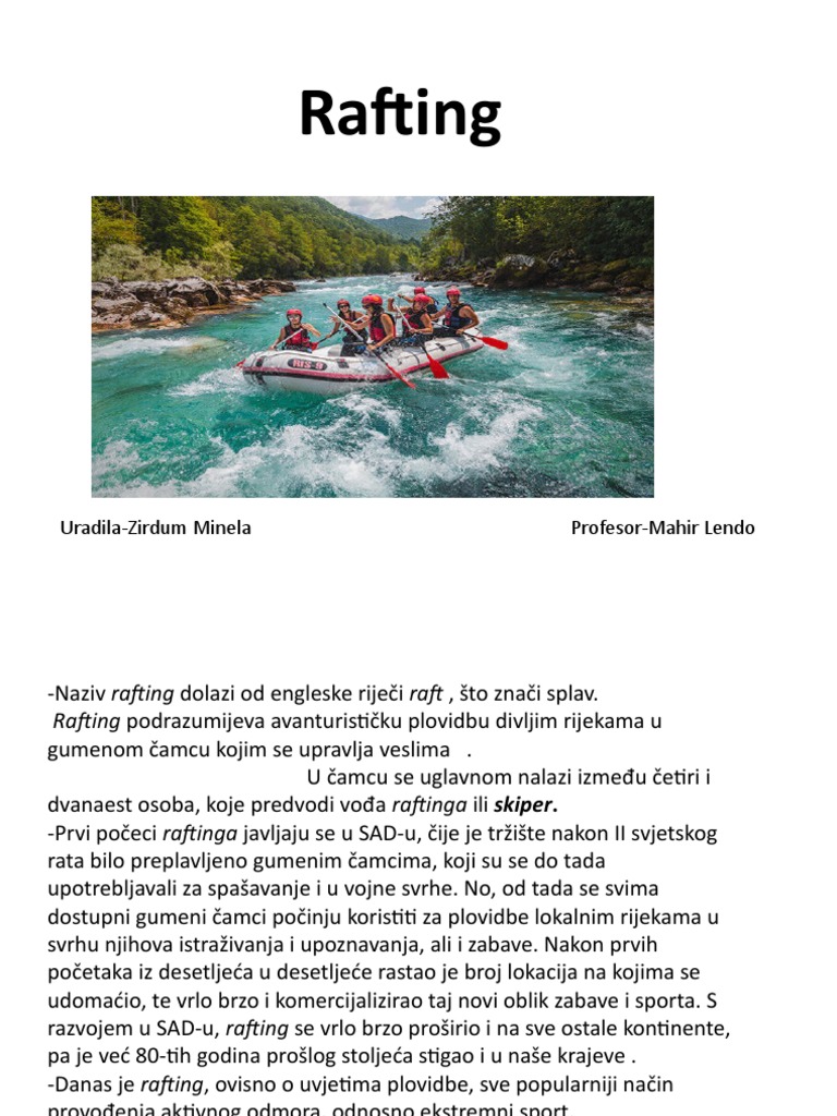 Rafting | PDF