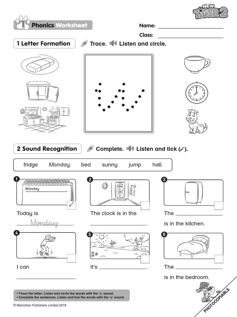 Monday: Worksheet Worksheet | PDF