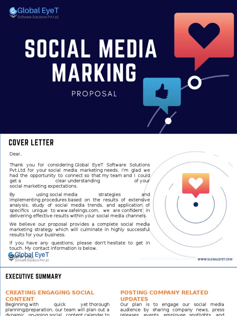 Social Media Marketing Strategy Proposal | PDF | Search Engine ...