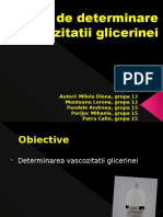 Vascozitate Glicerina