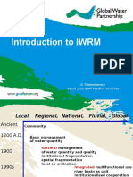 Introduction To Iwrm: D. Thalmeinerova Based Upon GWP Toolbox Resources