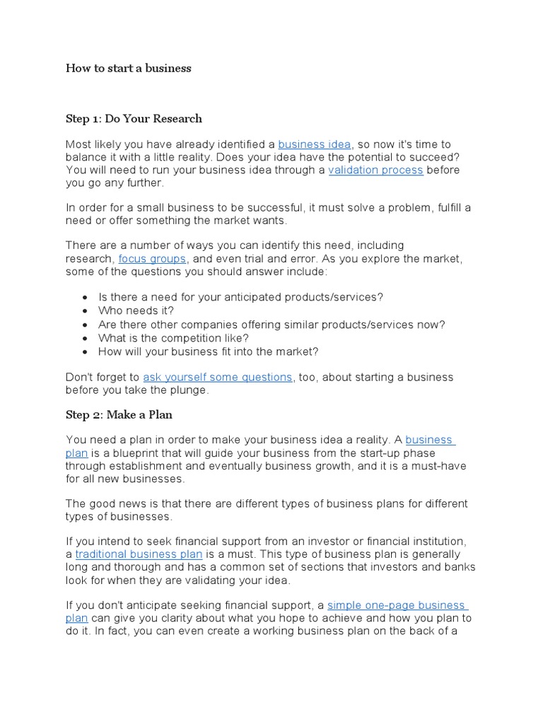 How To Start A Business PDF Limited Liability Company Business