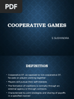 Game Theory - Cooperative Games