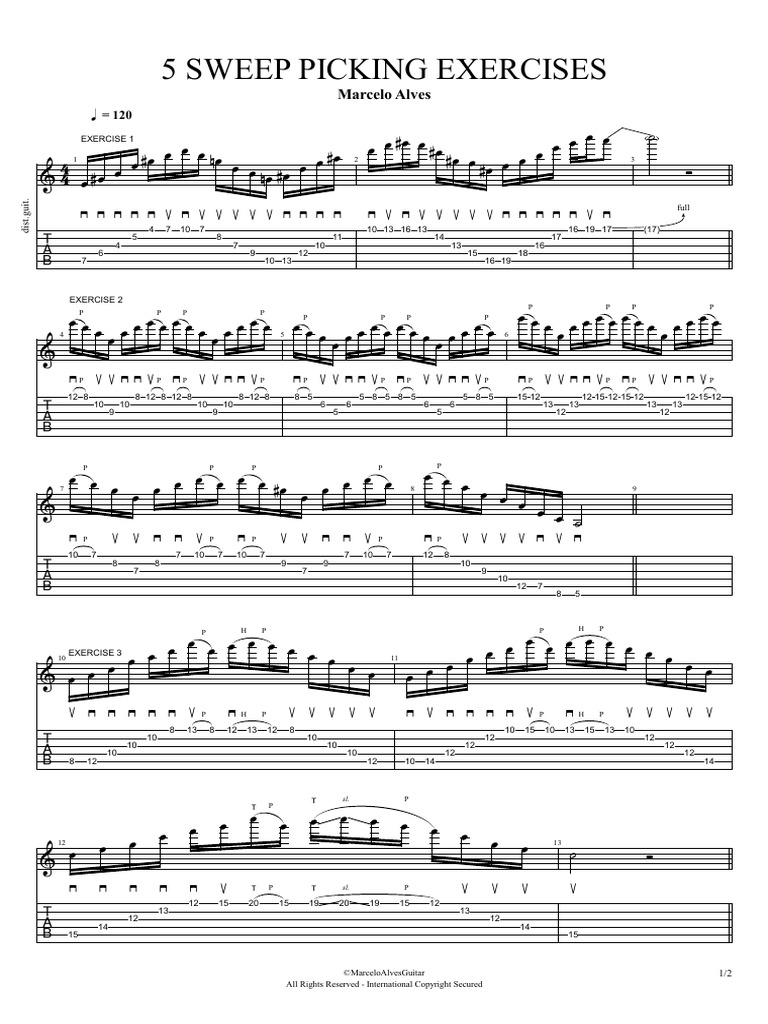 5 Sweep Picking Exercises | PDF | Business Law | Civil Rights And Liberties