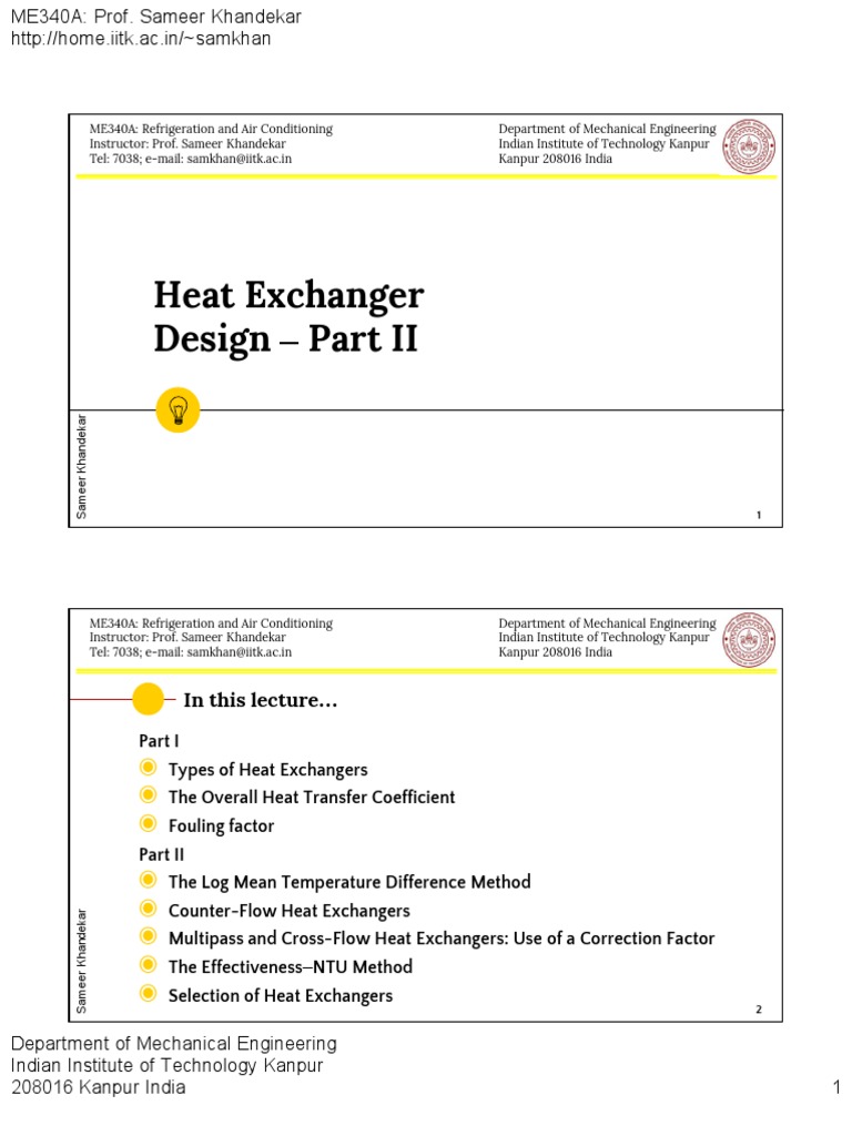 Heat Exchangers PDF | PDF | Heat Exchanger | Heat Transfer