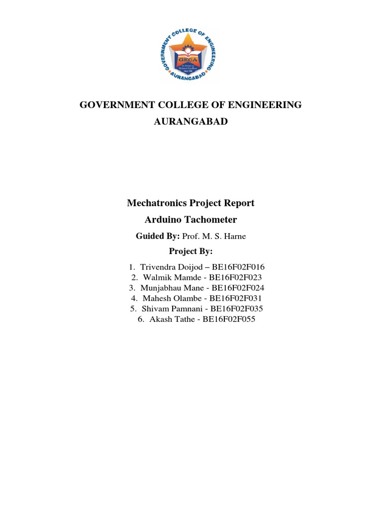 Mechatronics Project PDF | PDF | Electric Motor | Switch