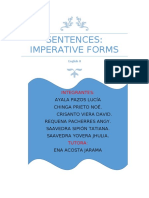 Sentences: Imperative Forms