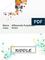 Name: Alfiananda Puspitasari Class: X5/01